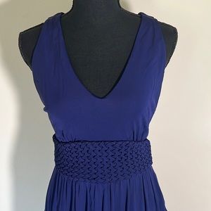 Anthropologie royal blue maxi dress